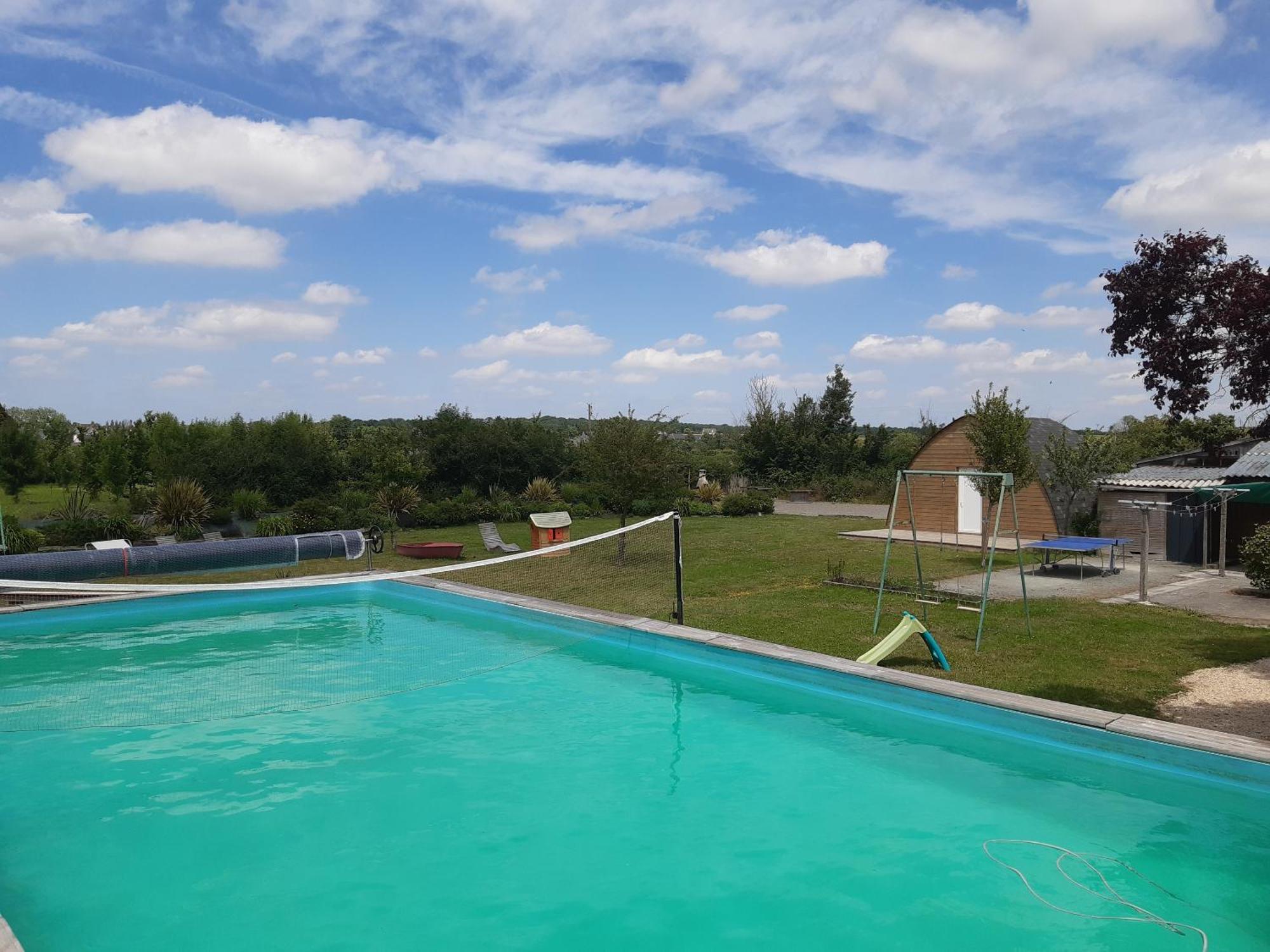 Maison A La Campagne - Piscine Beaulieu-sur-Layon Ngoại thất bức ảnh